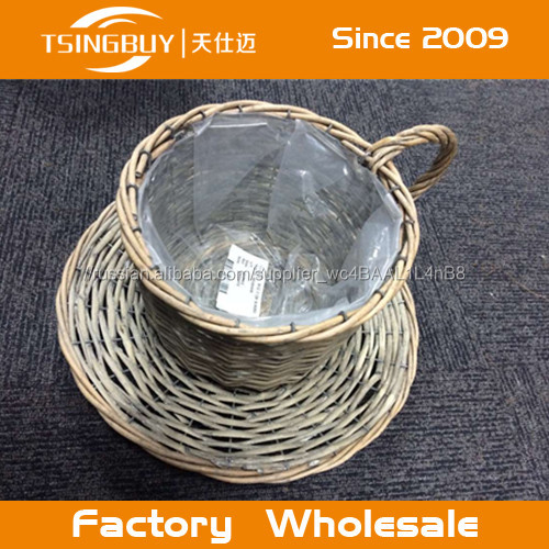 Ива Чашку Плантаторов/Плетеная Чашка Корзины/Уиллоу Форма Чашка Горшок