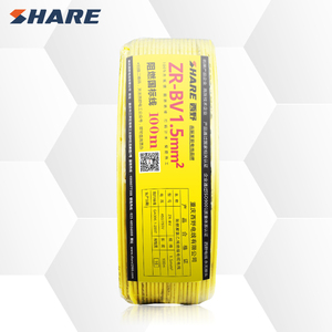 Cable <span class=keywords><strong>de</strong></span> PVC <span class=keywords><strong>de</strong></span> Color Rojo con Núcleo <span class=keywords><strong>de</strong></span> Cobre a Precio Económico, Cable <span class=keywords><strong>de</strong></span> Alimentación con Aislamiento <span class=keywords><strong>de</strong></span> Alambre Único, Línea <span class=keywords><strong>de</strong></span> Alimentación ZR-BV1.5 <span class=keywords><strong>de</strong></span> Color Amarillo, CA 450/750V - Product Image 4