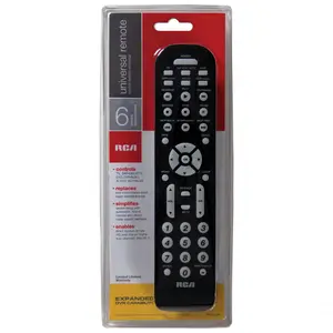 RCA 6 dispositivo remoto UNIVERSAL con DBS soporte RCR6473N/RCR6473R- DVD, DVR, TV, caja de satélite, caja de CABLE, VCR, auxiliar, AUDIO