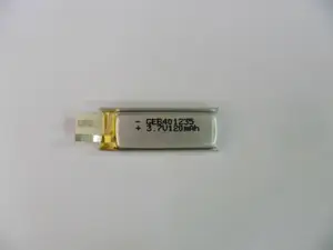 再充電可能なリチウムポリマーlipo電池GEB401235 3.7V 120mAh