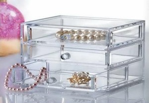 Support plastique transparent pour rouge à lèvres, organiseur avec tiroir, 1 pièce - Product Image 2