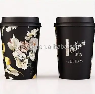 9oz C ly cà phê nóng cà phê/trà/nước cốc giấy tường đơn ly Trung Quốc nhà máy bán buôn bên trong cốc nhựa