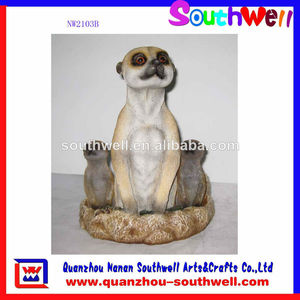 jardín suricata resina estatua de animales para la decoración al aire libre - Product Image 1