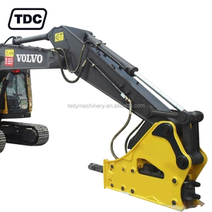 2.5-4.5 Ton Hyundai Rx55 Mini Excavator Digunakan Lampiran Baik Hidrolik Mini Excavator Rock Breaker untuk Mini Excavator Dijual