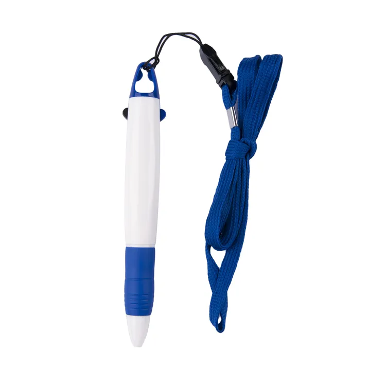 تشكيلة كبيرة هانج الرقبة الحبل قلم حبر جاف بلاستيكي القلم يمكن أن يكون شعار مخصص Multity لون القلم مكتب و مدرسة القلم الملء العادي