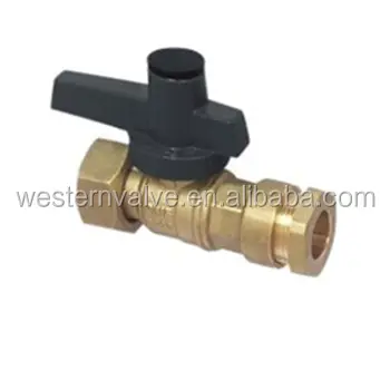 MS58 Bahan Mengurangi Bore PN25/PN64 Air Kuningan Ball Valve Cocok untuk Air Gas