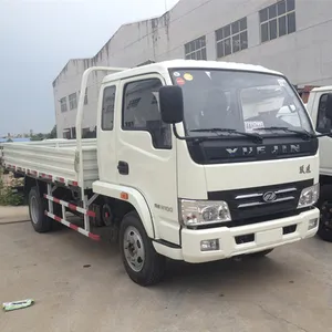 YUEJIN ruote 6 5-6T cargo truck prezzo, cargo box camion prezzo