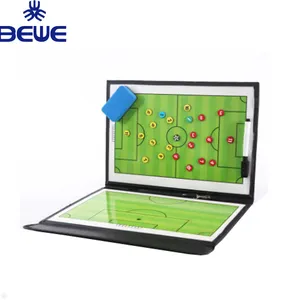 Harga Yang Baik OEM Logo Dicetak Olahraga Papan Pelatihan Lipat atau Double Sided Magnetic Portable Wasit Sepak Bola Taktik Papan Supplier