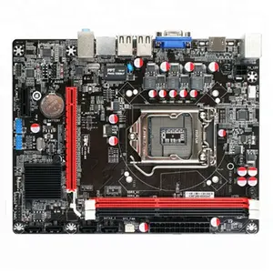 Colorido Intel H61 32GB DDR3 LGA 1155 M ATX computadora juego placa base utilizada