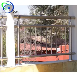 Stainless steel 304/316 inox matt/mirror stair handrail /outdoor deck balustrade external porch exterior balcony railings