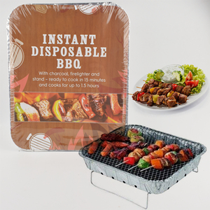 Barbecue <strong>BBQ</strong> Tools Outdoor Garden Picnic Camping Smokeless Aluminum Foil Pan Instant <strong>Disposable</strong> Charcoal <strong>Bbq</strong> <strong>Grills</strong> - Product Image 1