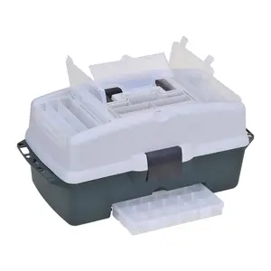 IN STOCKED China Exporter MJ-2076 Multi-Layer Folding 21-INCH Plastic Custom Portable Tool Box With Handle