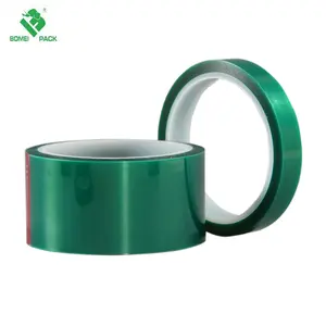 Порошковое покрытие защиты высокая температура зеленый полиэстер ПЭТ силиконовой лентой