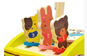 Wholesale <strong>Push</strong> <strong>Along</strong> Multifunction Educational Baby Toy Stroller <strong>Wood</strong> Baby <strong>Walker</strong> - Product Image 5
