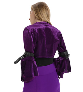 Bolero Corto Personalizado para Mujer, Estilo Retro Vintage Steampunk Gótico, con Mangas Largas de Campana, SL000031 - Product Image 5