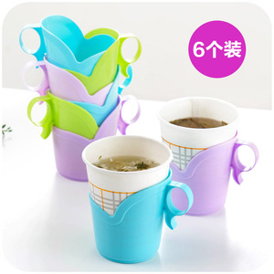 2026 nuove tazze monouso staffa <span class=keywords><strong>di</strong></span> perle spesse 6 caricate, isolamento contro <span class=keywords><strong>portabicchieri</strong></span> <span class=keywords><strong>di</strong></span> <span class=keywords><strong>plastica</strong></span> calda - Product Image 1