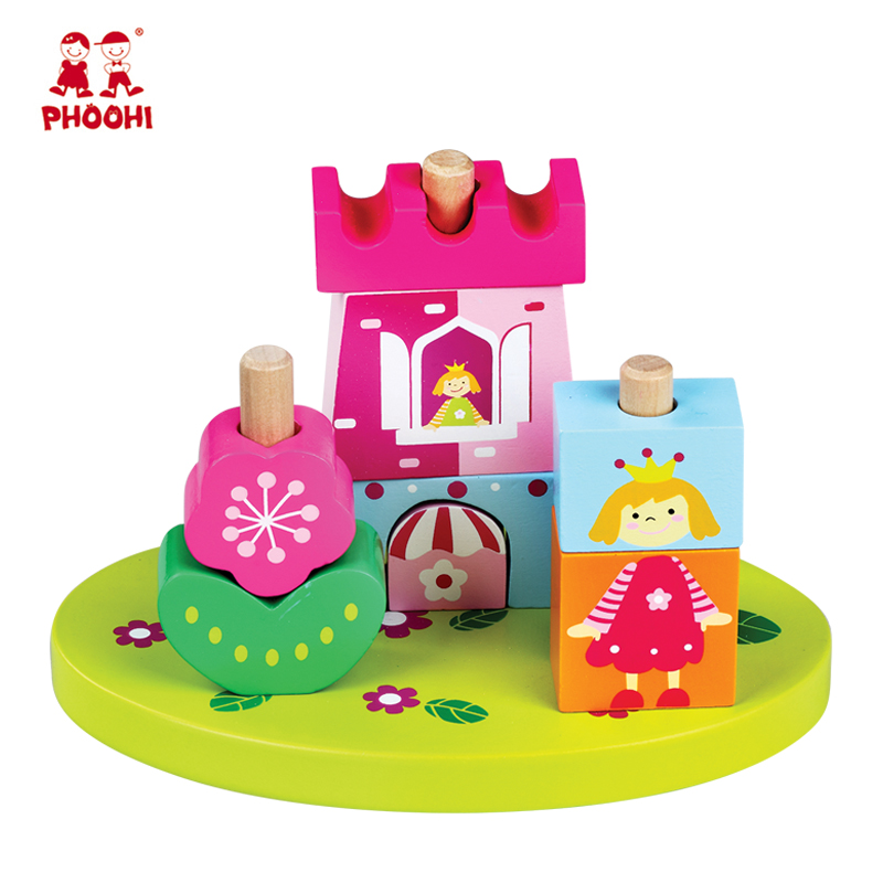 Образования детей блоки строительные блоки игрушки деревянный блок башня для детей