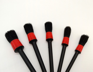 Set di pennelli per dettagli Auto Auto spazzola per capelli sintetica confezione da 5 ruote cruscotto accessori per Auto-styling spazzola autolavaggio - Product Image 4