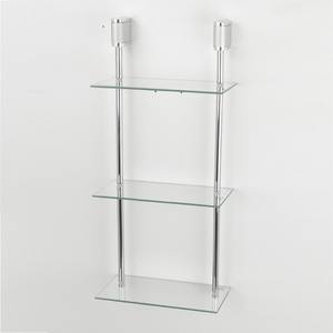 Durable 4 Tier Metal Tube <b>Glass</b> Storage <b>Shelf</b> - Product Image 3
