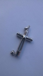 Nuevos dijes de Cermation, urnas funerarias, colgante cruzado, colgante conmemorativo de acero inoxidable, joyería para recordar, colgante para cenizas - Product Image 4