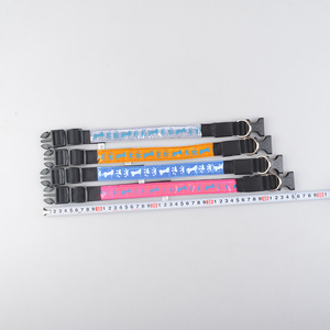 China precio de fábrica moq pequeño <span class=keywords><strong>collar</strong></span> de perro Noche de seguridad reflectante <span class=keywords><strong>LED</strong></span> <span class=keywords><strong>collar</strong></span> de perro con el patrón del hueso - Product Image 2