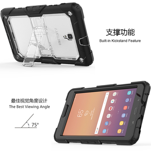 Custodia in Silicone e plastica trasparente <span class=keywords><strong>a</strong></span> 3 strati per Samsung <span class=keywords><strong>Galaxy</strong></span> <span class=keywords><strong>Tab</strong></span> <span class=keywords><strong>8</strong></span> "per bambini <span class=keywords><strong>a</strong></span> prova di Shock modello T380 e T385 - Product Image 2