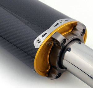 Silencieux d'échappement Slip-On en Fiber de carbone, pour moto Suzuki GSXR 600, <span class=keywords><strong>750</strong></span> (2006 — 2007), <span class=keywords><strong>K6</strong></span>, 1 pièce - Product Image 3