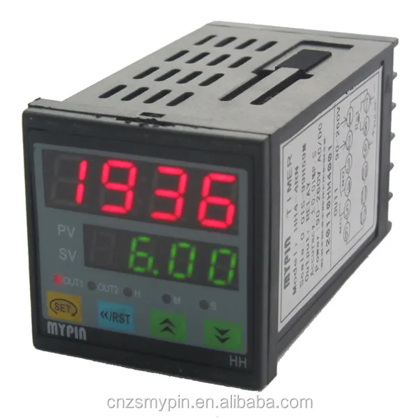 Compteur électrique MYPIN h4, avec minuterie numérique, 48*48mm, 1 pièce