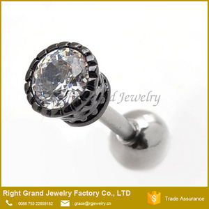 16g Cartílago Tragus Tachona Los Pendientes Del Oído Hélice Adelante Acero Quirúrgico Joyería Del Cuerpo - Product Image 2