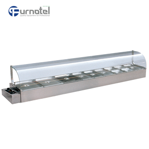 Elektrische kommerzielle Tischplatte Buffet Deli Fall Cold Bain Marie