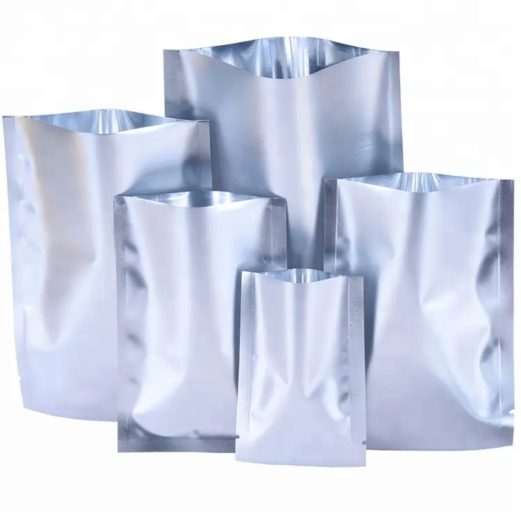 Custom Clear Silver Aluminum Foil Pouch Heat Seal Aluminum Foil BagsとTear Notch/