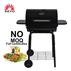 Bán Hàng Nóng KEYO Bánh Xe Di Chuyển Hai Mặt Bảng Ngoài Trời Bếp Nướng BBQ Di Động Ngoài Trời Grills