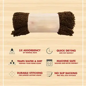 Ultra Absorbent Micro fiber <span class=keywords><strong>Dog</strong></span> Tür matte Langlebig Schnellt rocknend Wasch bar Verhindern Sie Schlamms chmutz Halten Sie Ihr Haus Saubere Matte für Hund - Product Image 5