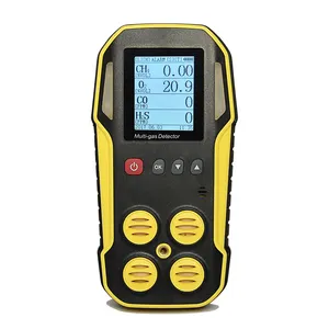 SA1000, portabel Baru 5 Gas Detector untuk LEL, CO, O2, H2S. CO2 Gas Analyzer dengan IP66/67