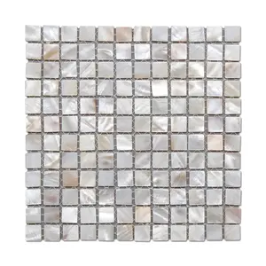 Hot Selling Natural Color Pearl Shell Square Mosaic Tile For Home Decoration