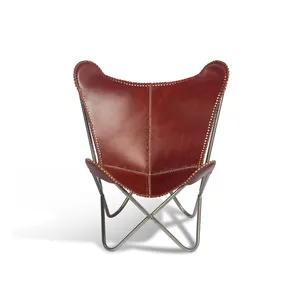 Кресло в форме бабочки для отдыха, кожаный большой стул bkf в форме бабочки