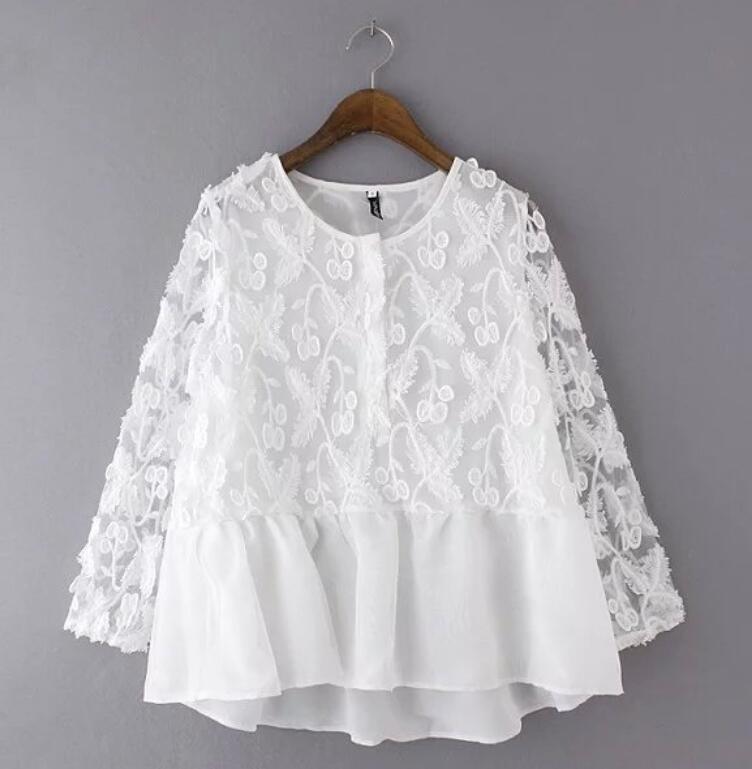 Venta al por mayor blusas blancas de encaje-Compre online los mejores blusas  blancas de encaje lotes de China blusas blancas de encaje a mayoristas |  Alibaba.com