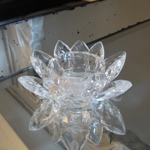 Bougeoir Lotus en <span class=keywords><strong>cristal</strong></span>, porte-bougie, MH-1349 - Product Image 6