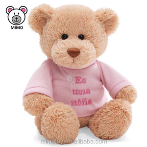 <span class=keywords><strong>Orsacchiotto</strong></span> di Peluche Rosa con Maglietta 'Happy Birthday', Regalo per Ragazza, Giocattolo Morbido Personalizzabile con Logo OEM - Product Image 6