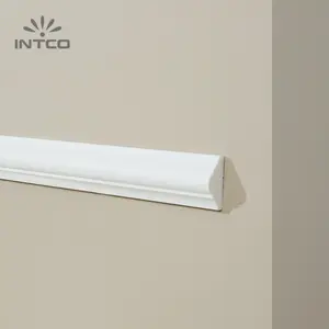 INTCO 4cm Waterproof Quick Install Plastic Flexible Trim White Edge Moulding