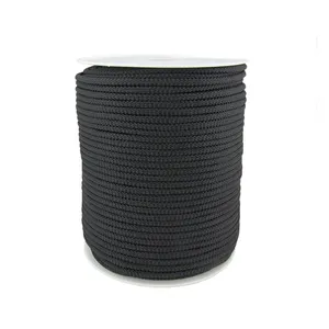 Non-Stretch, Solid and Durable 3mm polypropylene rope black 