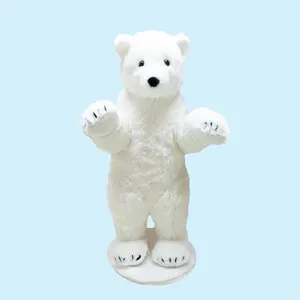 新设计毛绒玩具熊站立北极熊玩具毛绒动物玩具栩栩如生的北极熊宝宝