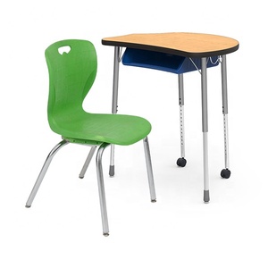 Ensemble Chaise et Bureau Individuel en Métal Durable à <span class=keywords><strong>Prix</strong></span> Compétitif – Design Moderne et Réglable pour Salle à Manger, Bureau et Salon - Product Image 3