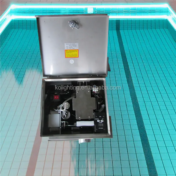 Metal halide 8 renk değiştirme duyusal projektör r-150 hafif motor su geçirmez fiber optik havuz ışığı