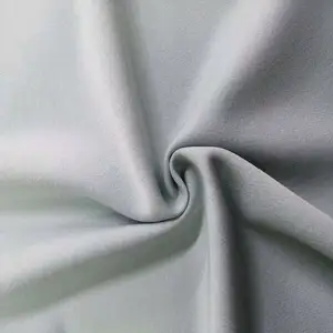 97% polyester 3% spandex poly spandex moss crepe fabric with solid dyed