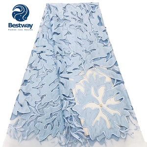 Bestway gris couleur nigérian broderie africaine française dentelle tissu avec strass <span class=keywords><strong>prix</strong></span> entier FL2578B - Product Image 3