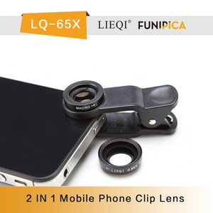 0.65X <span class=keywords><strong>objetivo</strong></span> gran angular de 2 en 1 Tablet PC lente Clip Universal con 6X lente <span class=keywords><strong>Macro</strong></span> - Product Image 1
