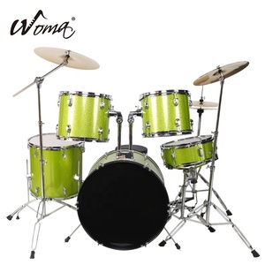 2018 nueva venta caliente más barato 5PCS verde Color de pintura de PVC miniatura conjunto de tambor - Product Image 1