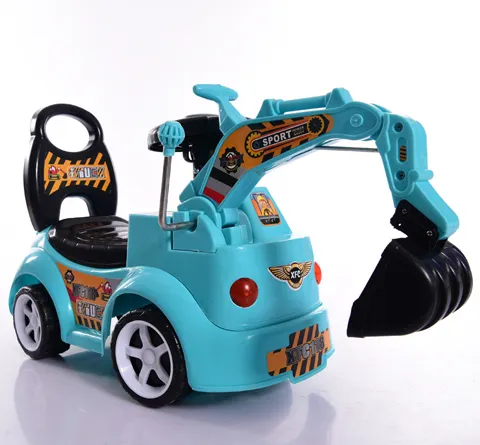 Excavadora de juguete RC para niños, 2,4G, 11CH, camión excavadora de ingeniería de Metal