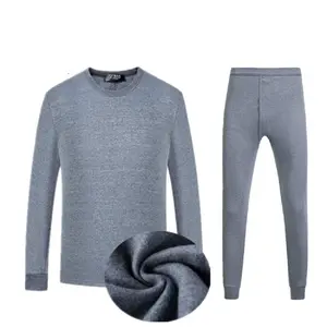 High quality lined velvet winter long johns underwear thermal for man